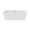 Castello Usa Sophia 63" Acrylic Freestanding Bathtub in White CB-37-63 - alternate 1
